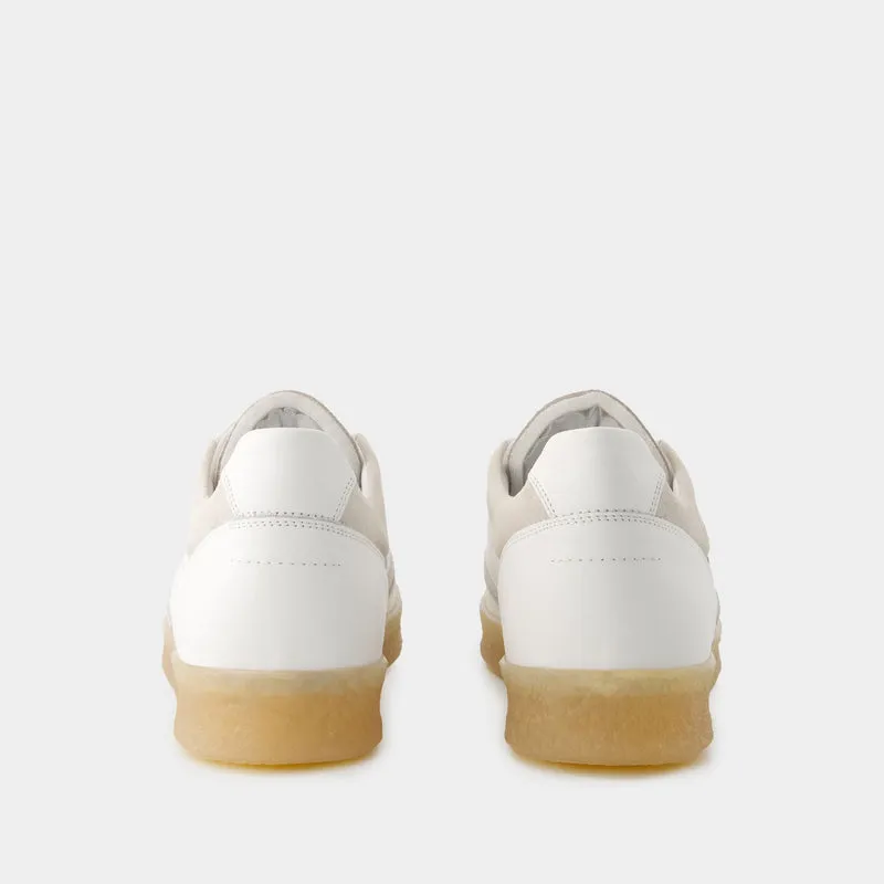 6 Court Sneakers - MM6 Maison Margiela - Leather - White