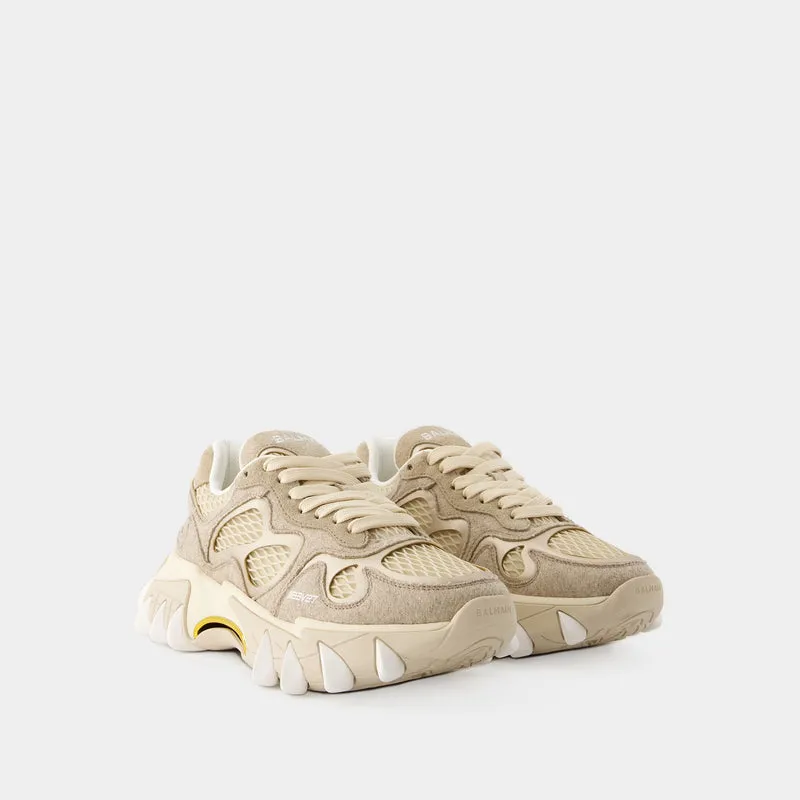 B-East Sneakers - Balmain - Mesh - Beige