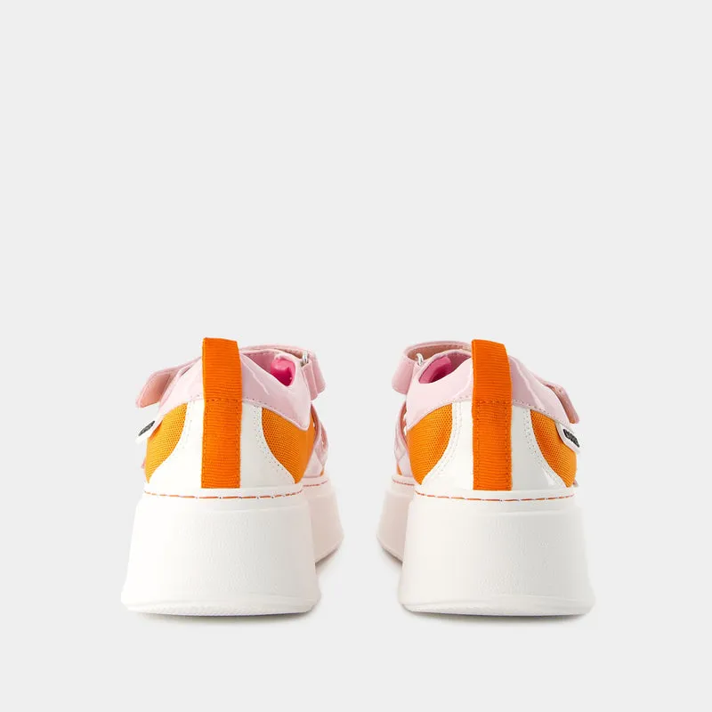 Baskina Sneakers - Carel - Leather - Orange/Pink