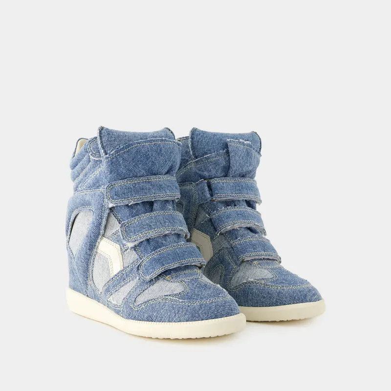 Bekett Sneakers - Isabel Marant - Cotton - Light Blue