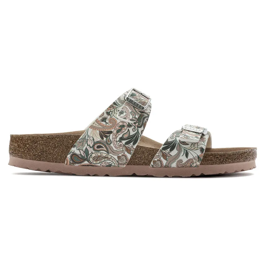 Birkenstock Women’s Sydney Vegan Slide Sandals-Paisley Light Rose **Narrow Width**