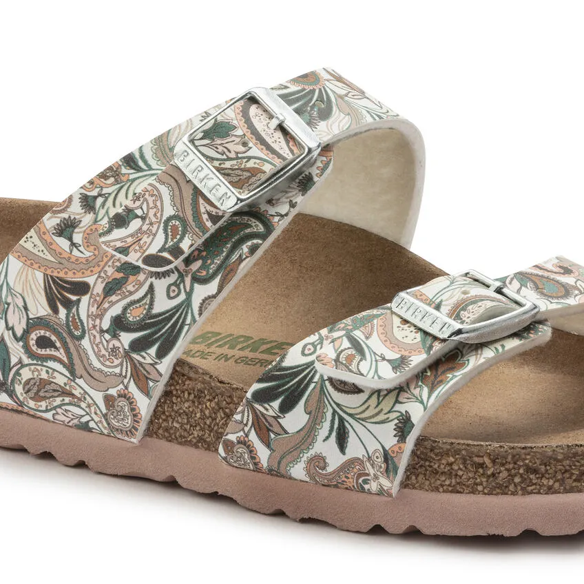 Birkenstock Women’s Sydney Vegan Slide Sandals-Paisley Light Rose **Narrow Width**