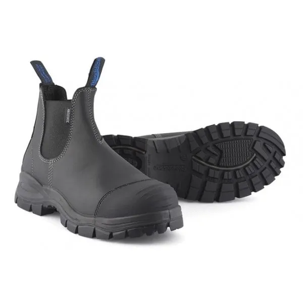 Blundstone Mens 910 Safety Boot in Black Platinum