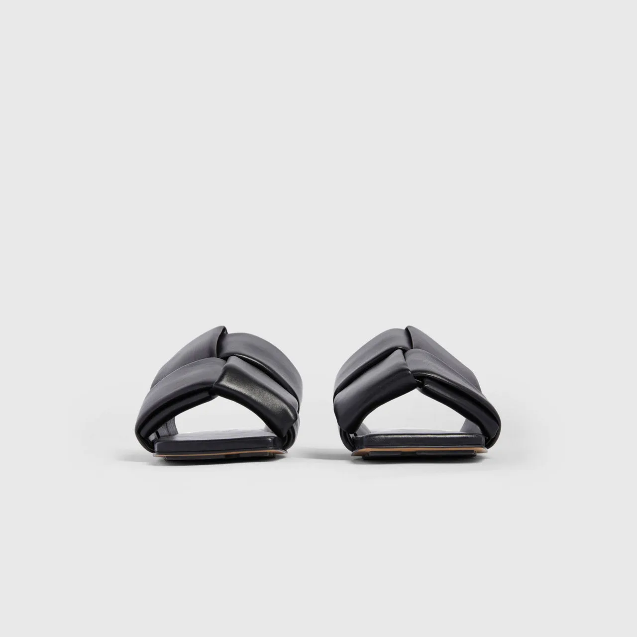 BOTTEGA VENETA Patch Flat Sandals - Black