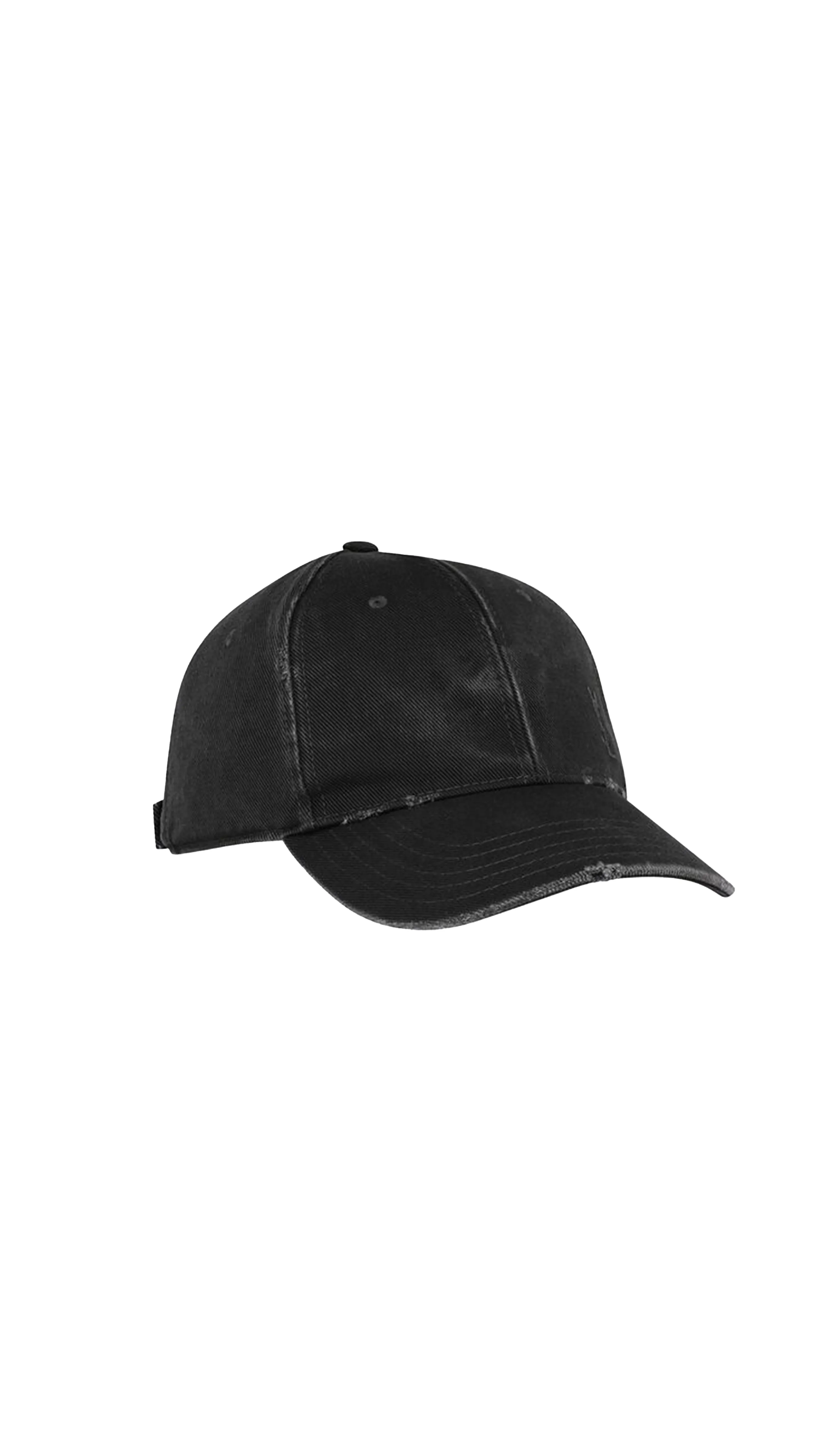 Cassandre Cap In Washed Denim - Black