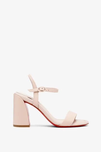 Christian Louboutin Miss Jane 85 beige leather sandals