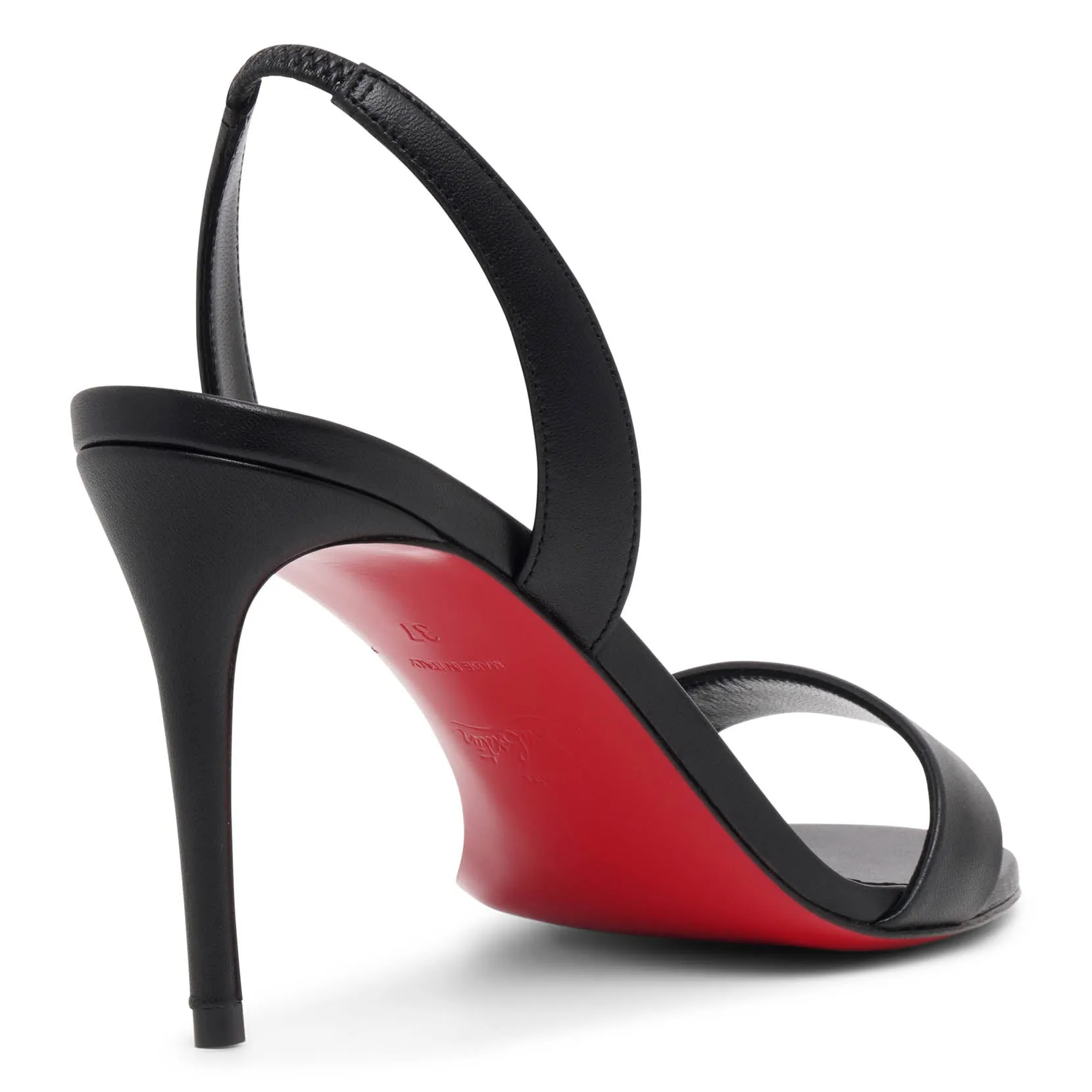 Christian Louboutin O Marylin 85 black leather sandals