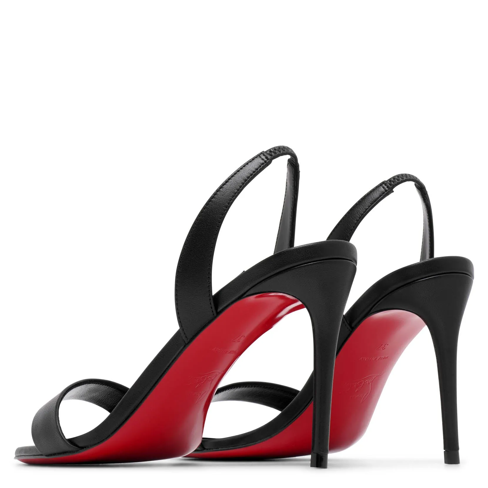 Christian Louboutin O Marylin 85 black leather sandals