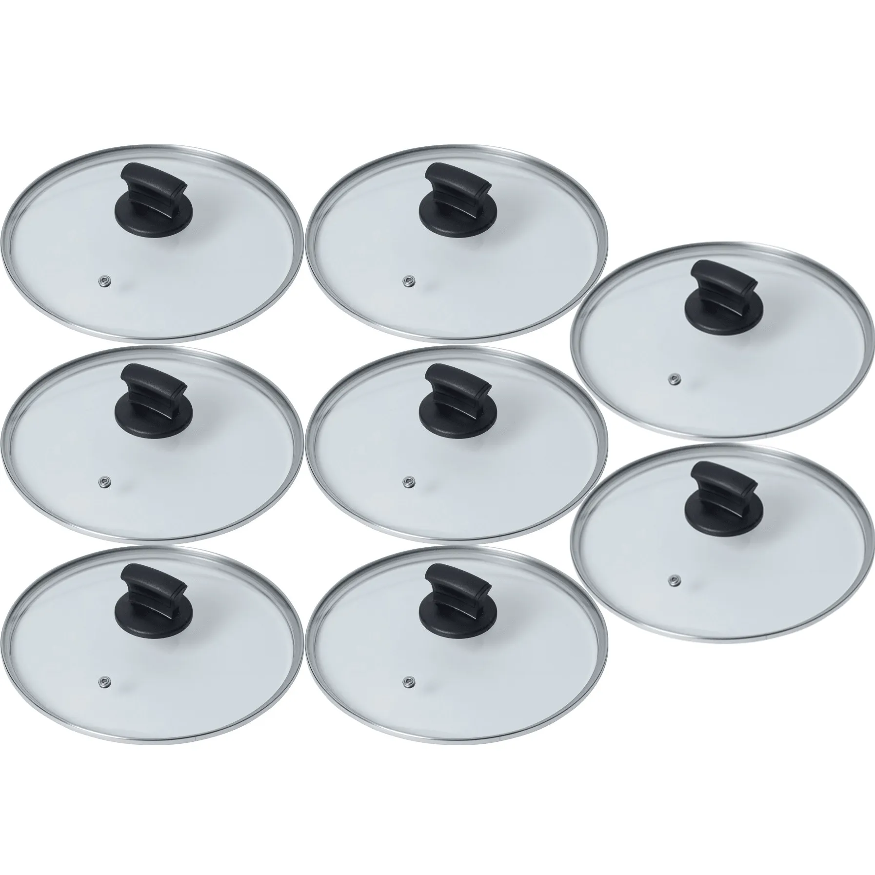 Connoisseur Glass Lid Cap 30cm Pan Frypan Pot Transparent 300mm 8 Pack BULK