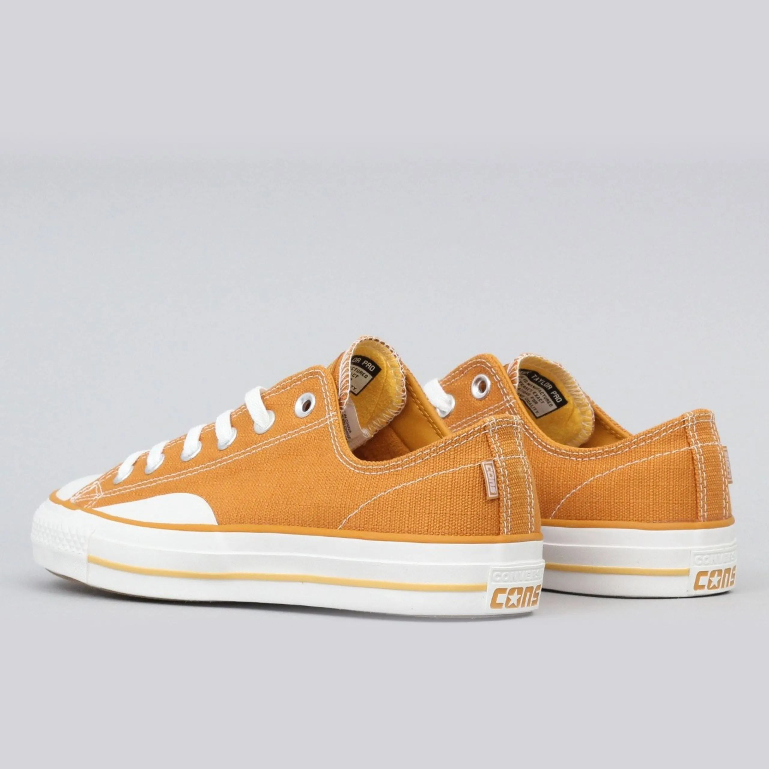 Converse CTAS Pro OX Shoes Turmeric Gold / Vintage White / Gum from Slam City Skates London UK