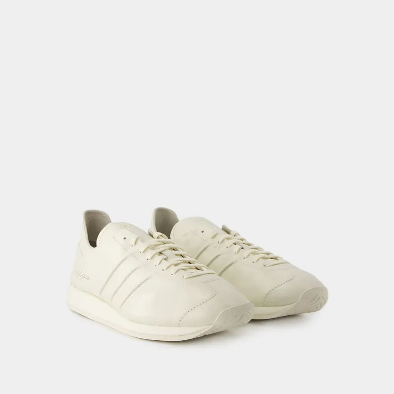 Country Sneakers - Y-3 - Leather - White