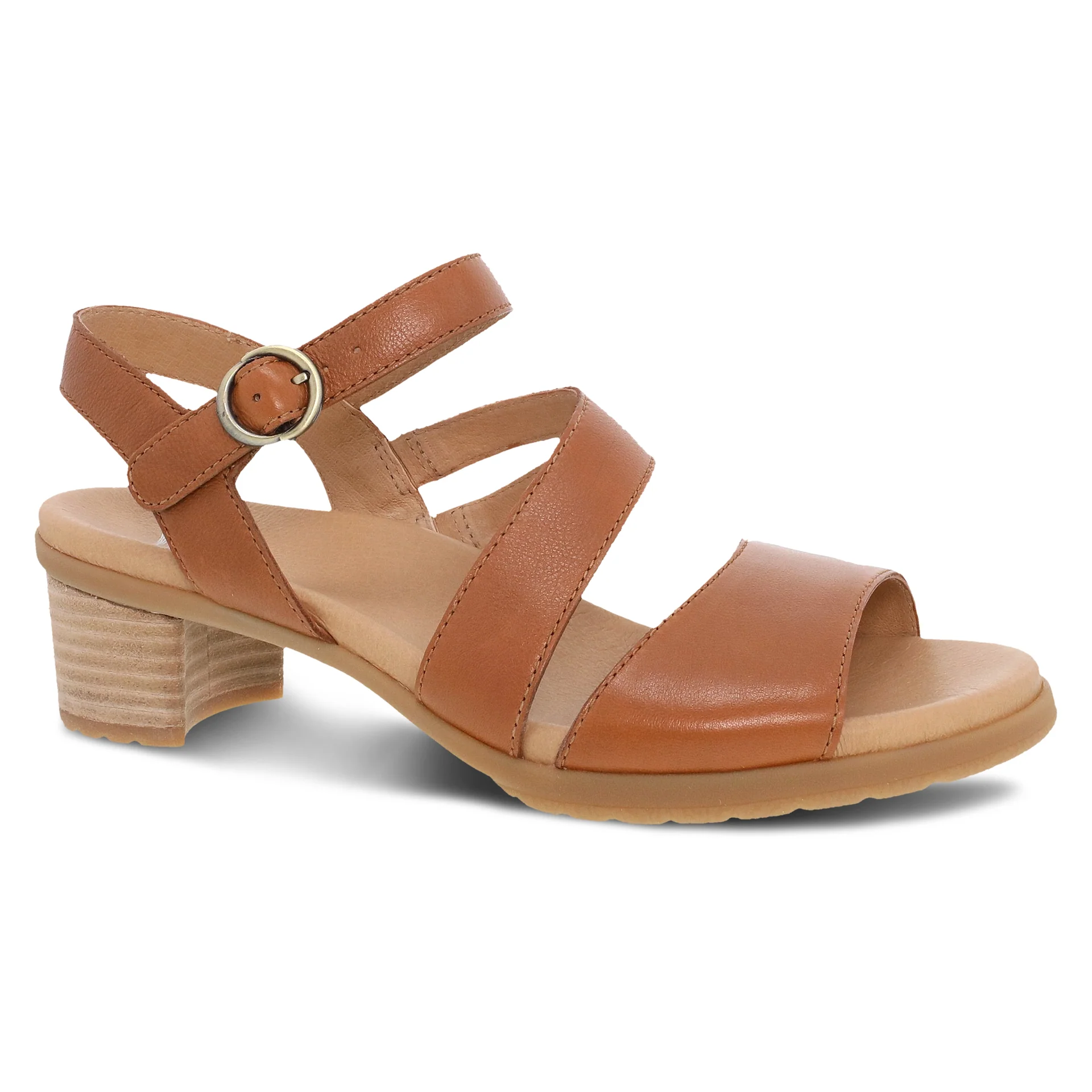 Dansko Women’s Tansy Sandals-Luggage Nappa