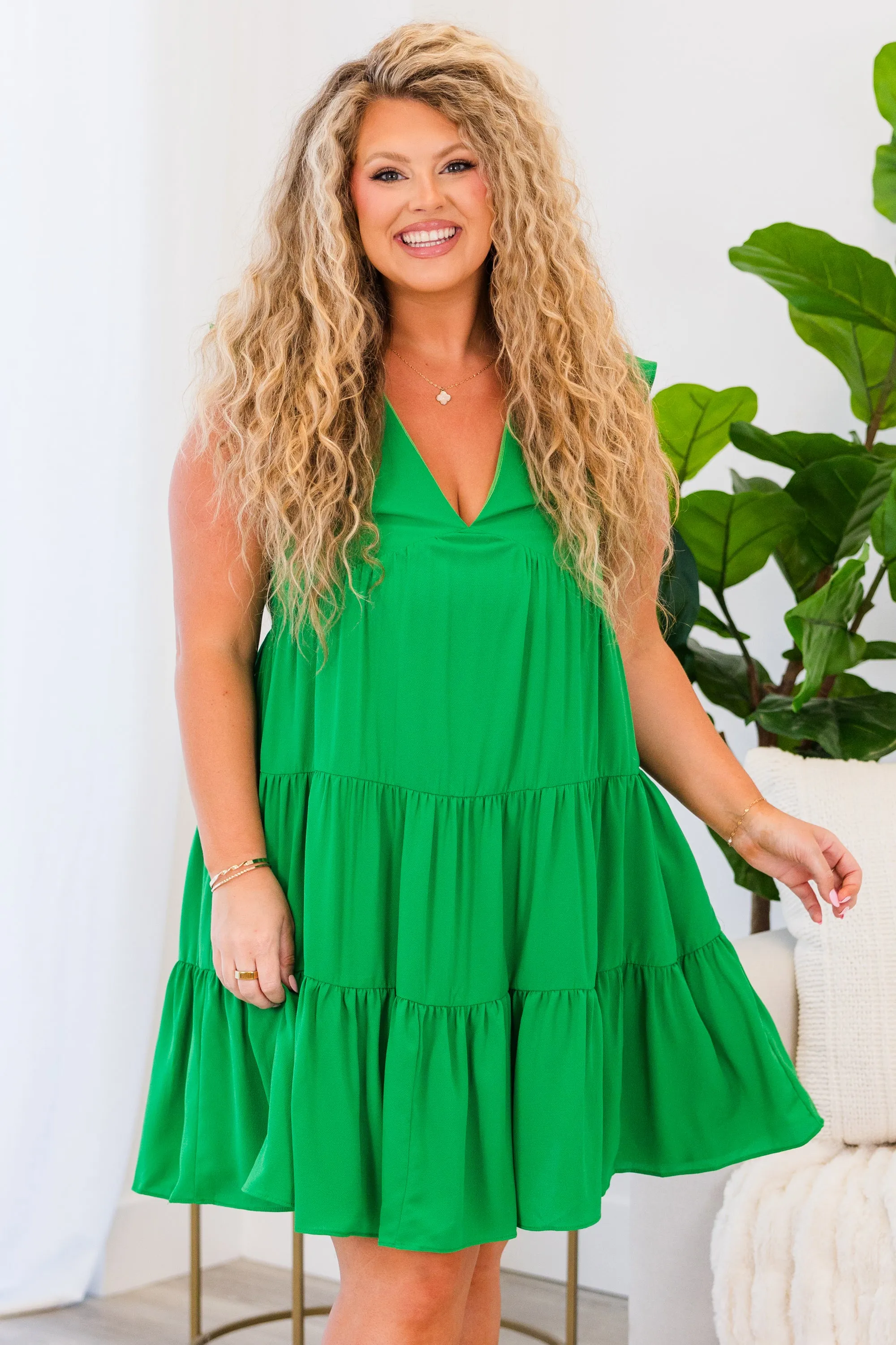 Don't Leave Me Hangin' Dress, Kelly Green