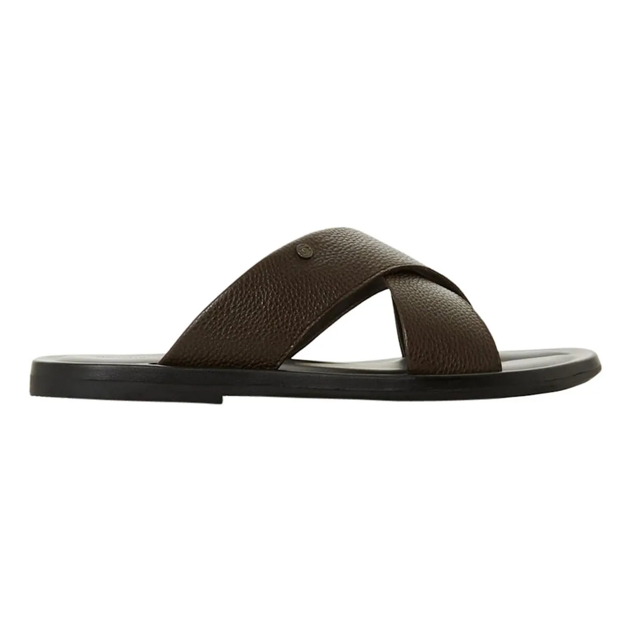 DUNE LONDON Frankss Leather Sandals - Brown