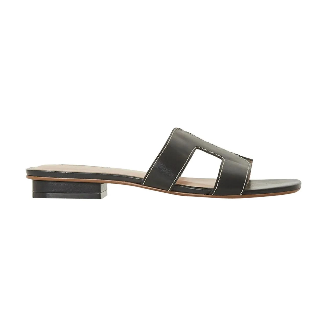 DUNE LONDON Loupe Smart Slider Sandals - Black