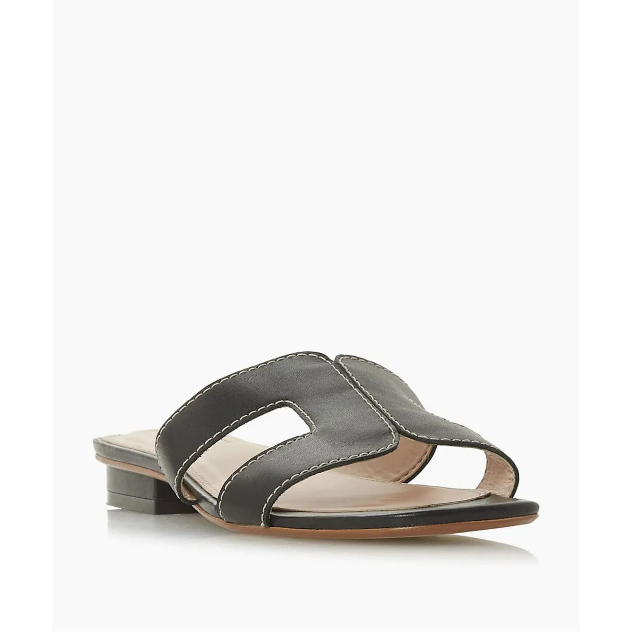 DUNE LONDON Loupe Smart Slider Sandals - Black