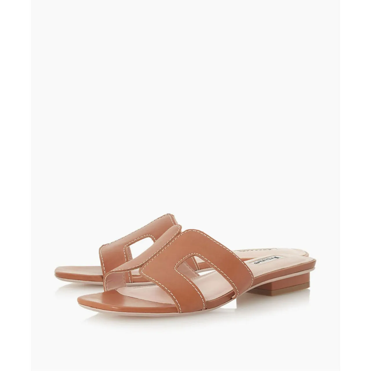 DUNE LONDON Loupe Smart Slider Sandals - Brown