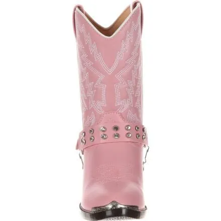 Durango® Big Kid Pink Rhinestone Western Boot