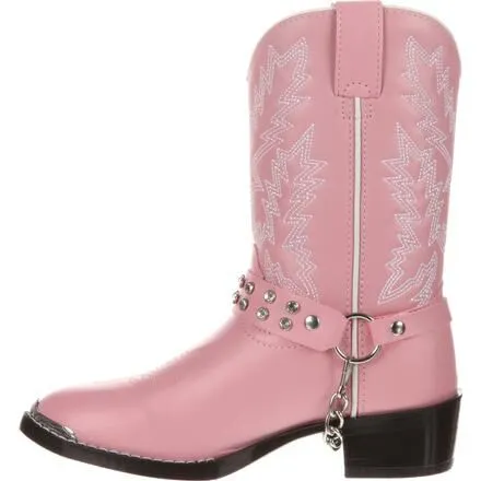 Durango® Big Kid Pink Rhinestone Western Boot