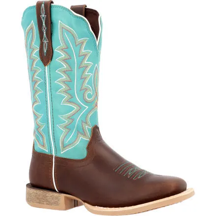 Durango® Lady Rebel Pro™ Women’s Bay Brown Artic Blue Western Boot