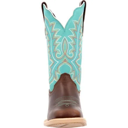 Durango® Lady Rebel Pro™ Women’s Bay Brown Artic Blue Western Boot