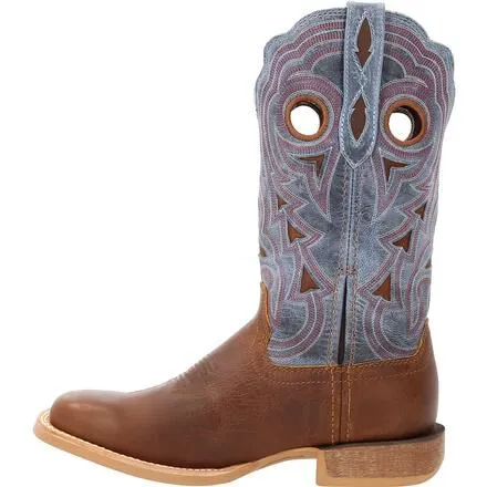 Durango® Lady Rebel Pro™ Women's Golden Brown & Periwinkle Western Boot