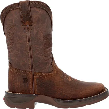 DURANGO® LIL' REBEL™ BIG KIDS' ACORN FLAG WESTERN BOOT