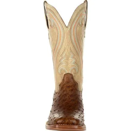 Durango® Premium Exotics™ Women's Full-Quill Ostrich Sunset Wheat Western Boot