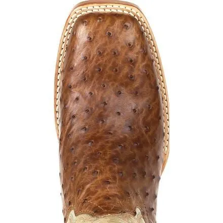 Durango® Premium Exotics™ Women's Full-Quill Ostrich Sunset Wheat Western Boot