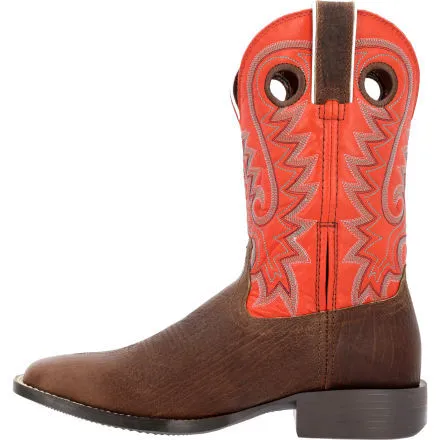 Durango® Westward™ Dark Hickory and Chili Red Western Boot