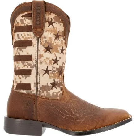 Durango® Westward™ Saddlehorn Digi Camo Flag Western Boot