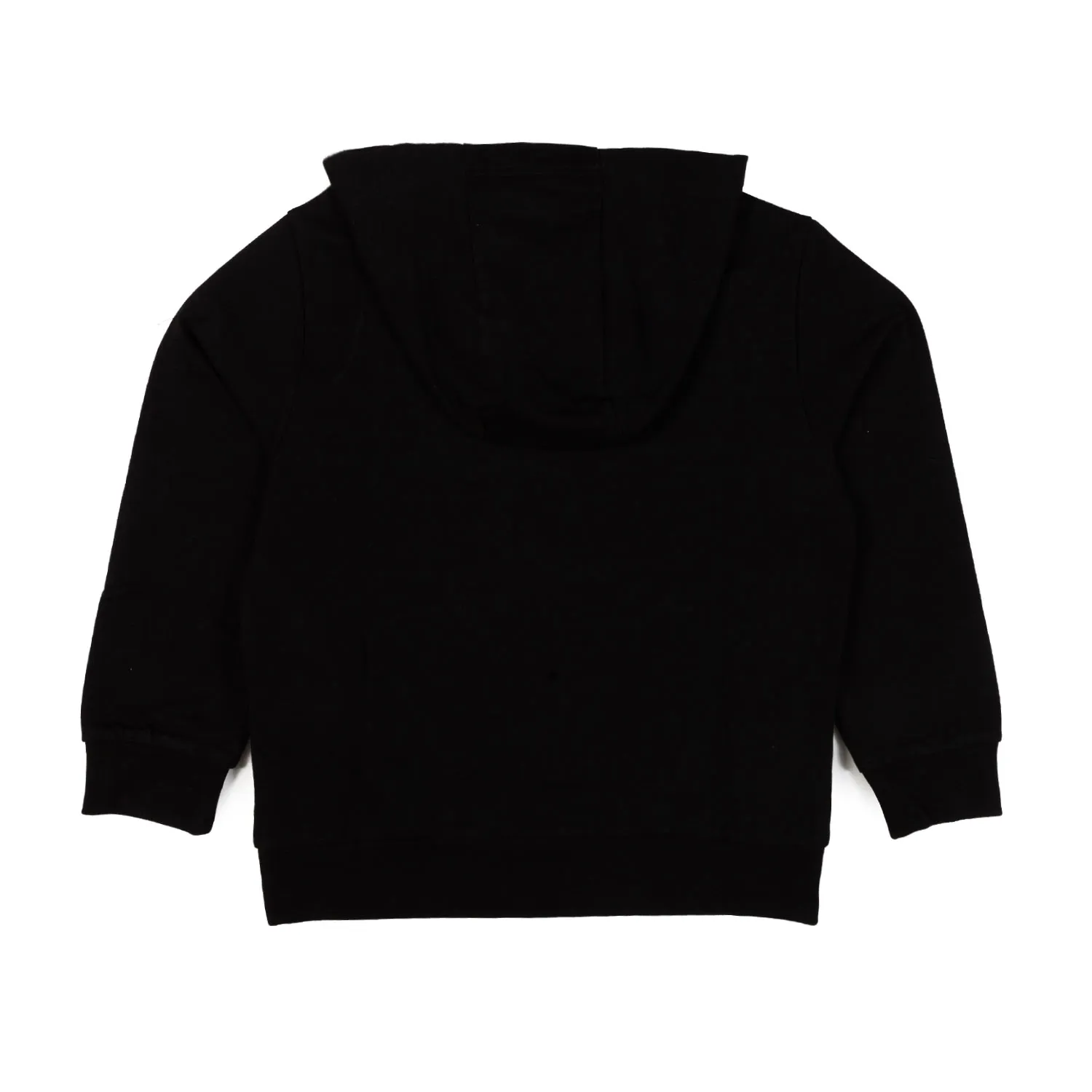 Ea7 Black Ea7 Sweatshirt With Hood And White Rubberized Logo