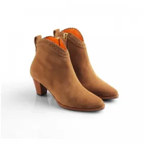 Fairfax & Favor Womens Regina Ankle Boot in Tan Suede