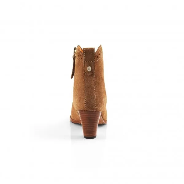 Fairfax & Favor Womens Regina Ankle Boot in Tan Suede