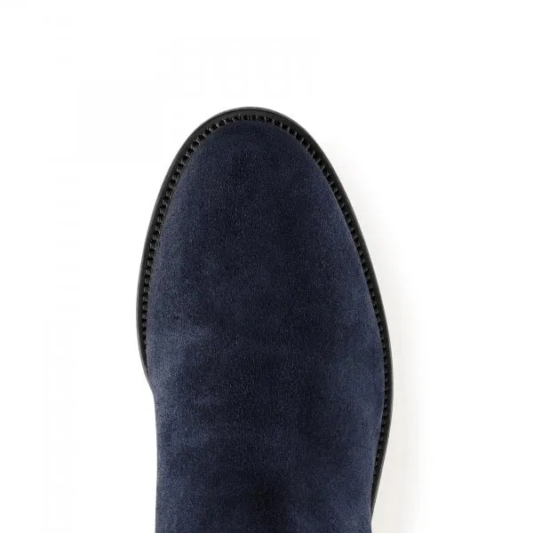 Fairfax & Favor Womens Regina Boot in Navy Suede