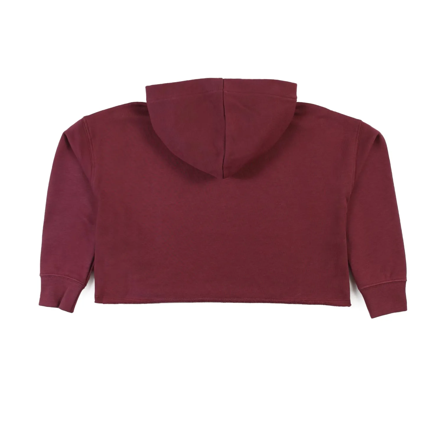 Golden Goose Burgundy Ggdb Cropped Sweatshirt With Hood