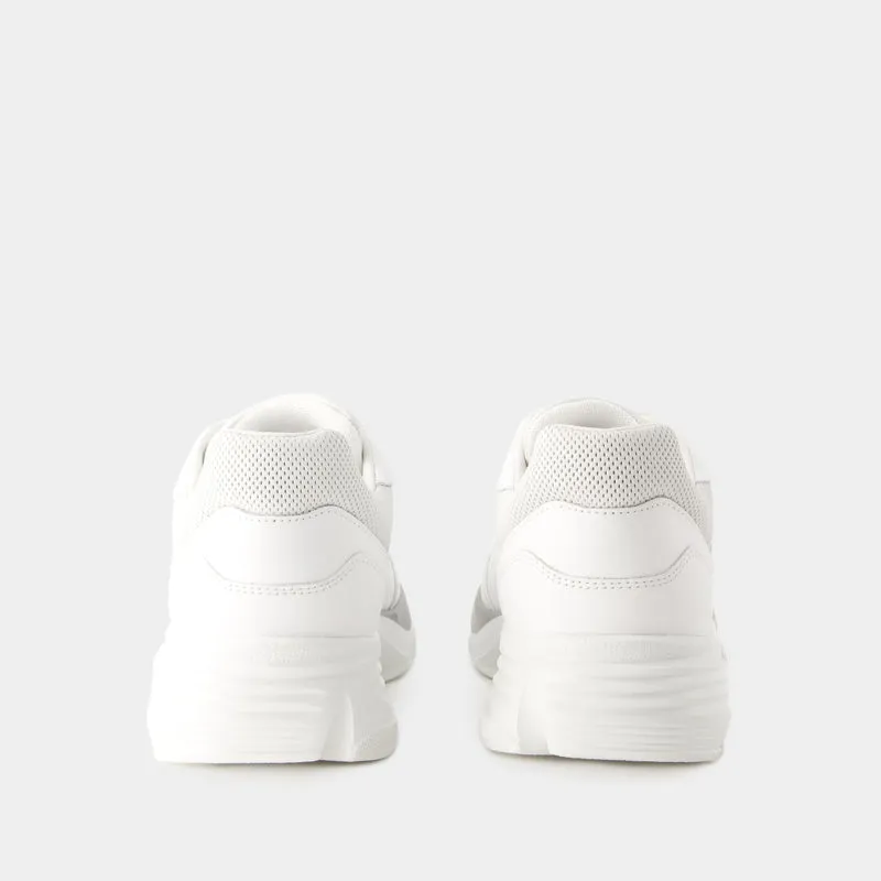 H Punzonato Sneakers - Hogan - Leather - White