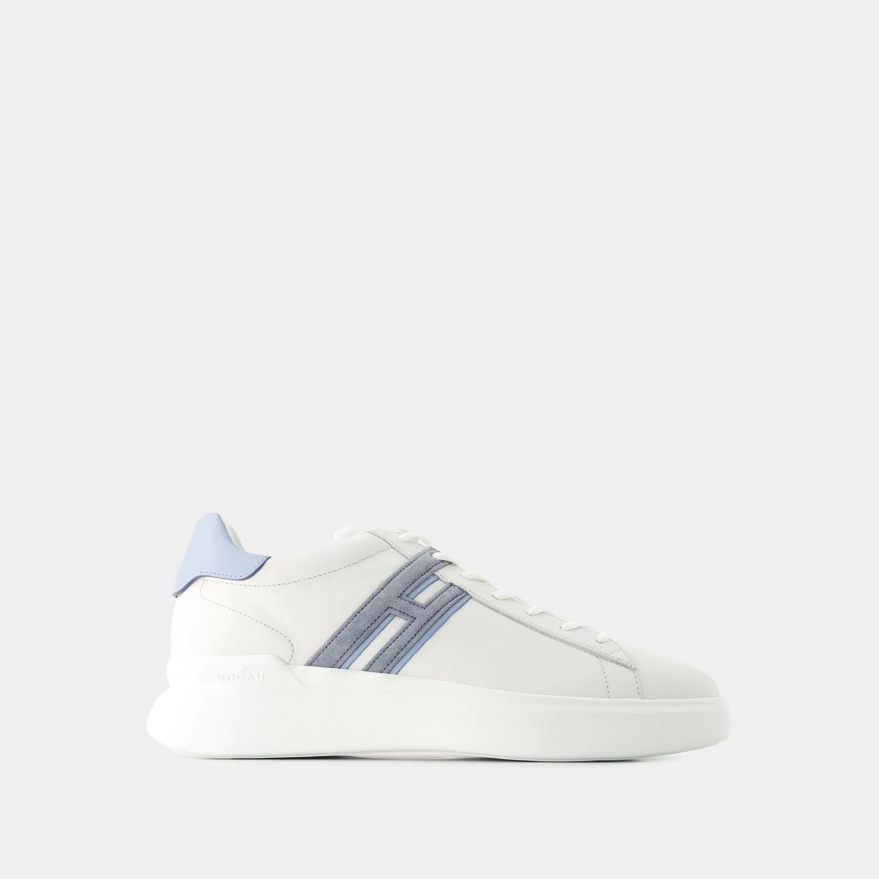 H Slash Sneakers - Hogan - Leather - White