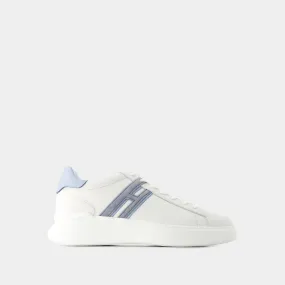 H Slash Sneakers - Hogan - Leather - White