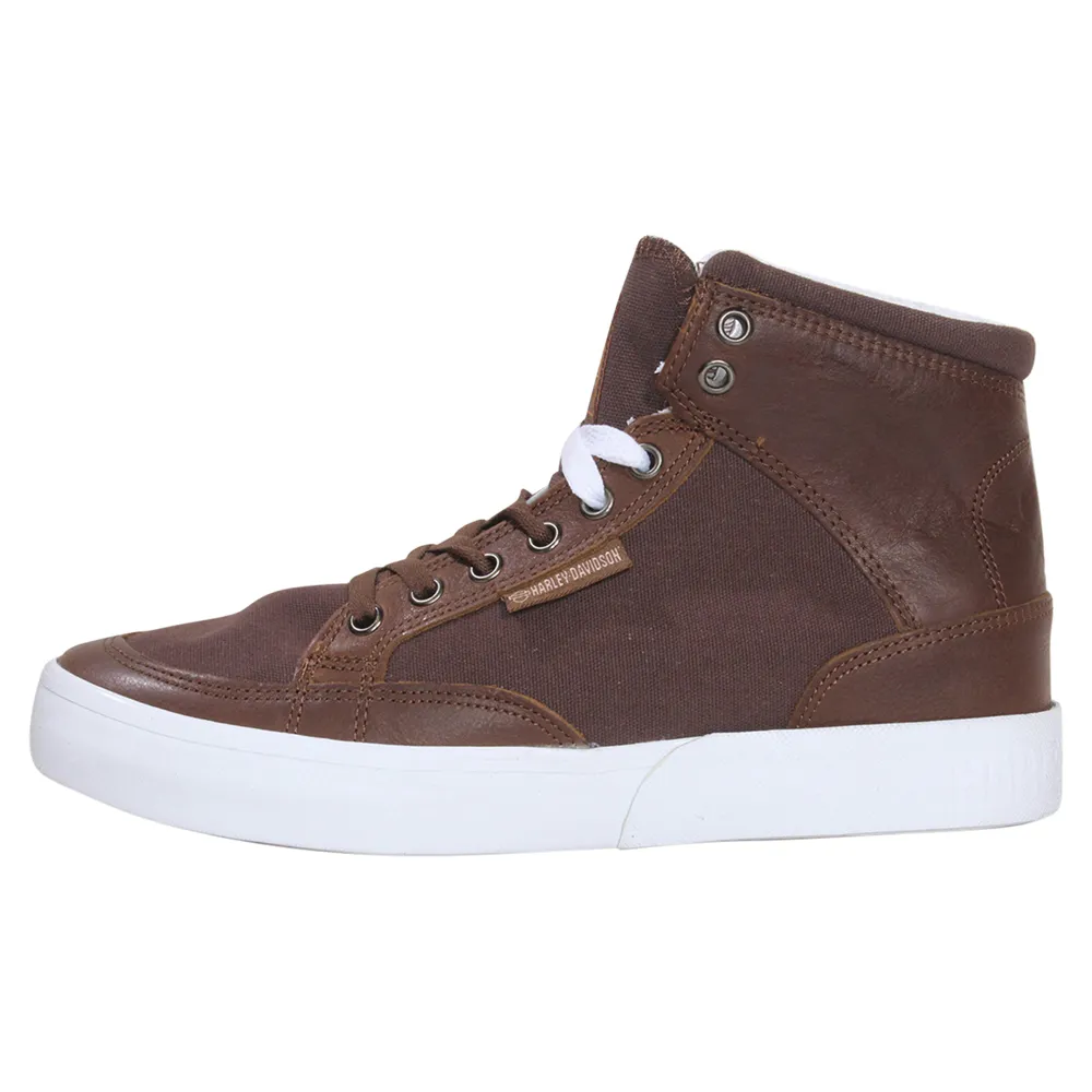 Harley-Davidson Men's Rosemont Sneakers Lace Up High-Top Shoes Brown Sz. 10.5