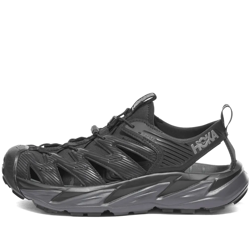 Hoka Mens Hopara Hiking Sandals-Black/Dark Shadow