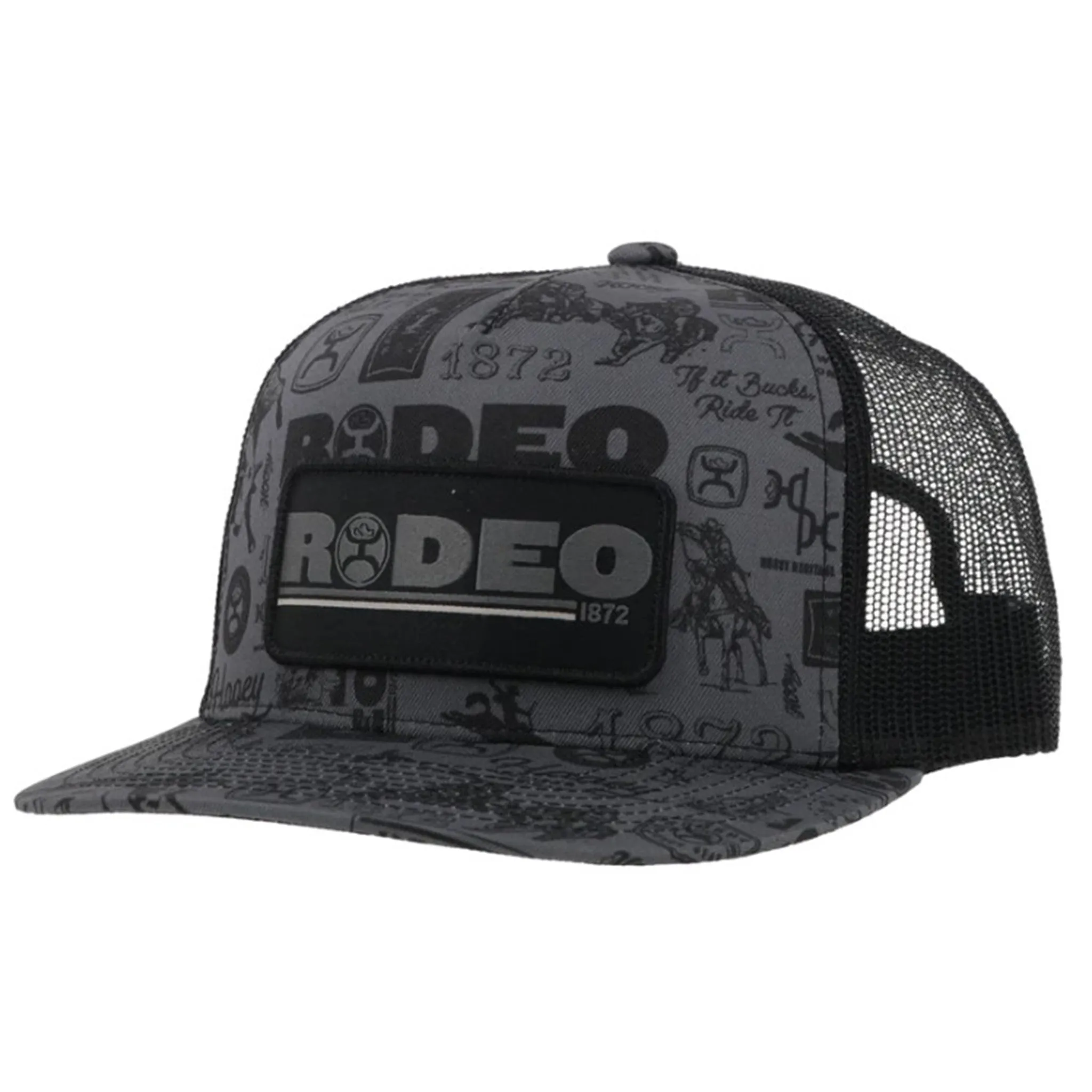 Hooey Black Rodeo Pattern Cap