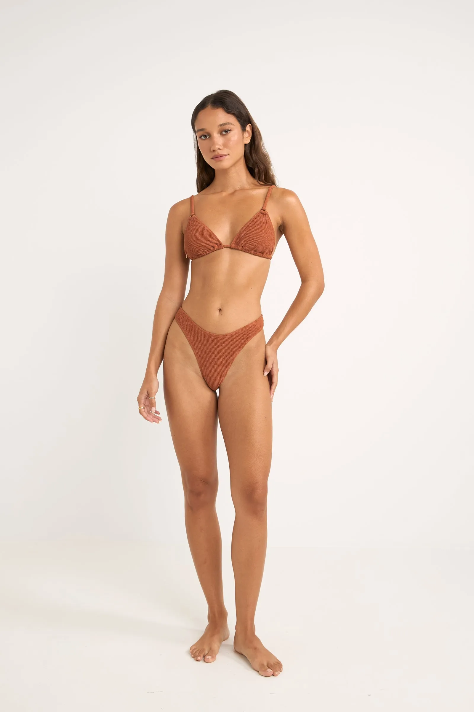 Isla Rib Skimpy Pant Caramel