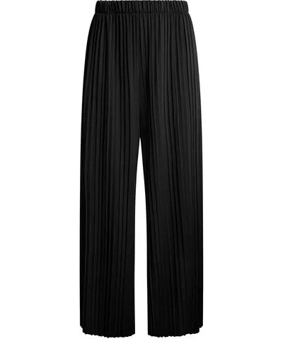 James Lakeland Women's Pleated Black Trousers