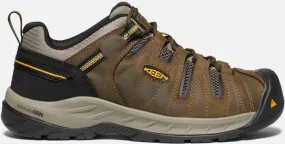 Keen Men's Flint II (Soft Toe) Shoes Size 11.5 Wide In Cascade Brown Golden Rod