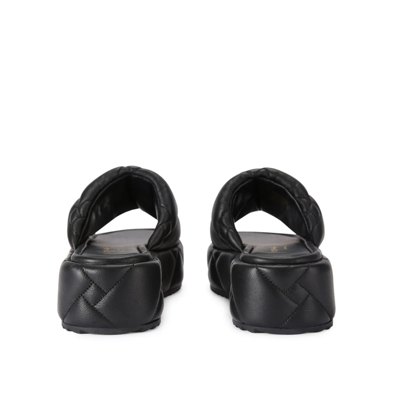 KURT GEIGER LONDON Kensington Puff Flatform Sandals - Black