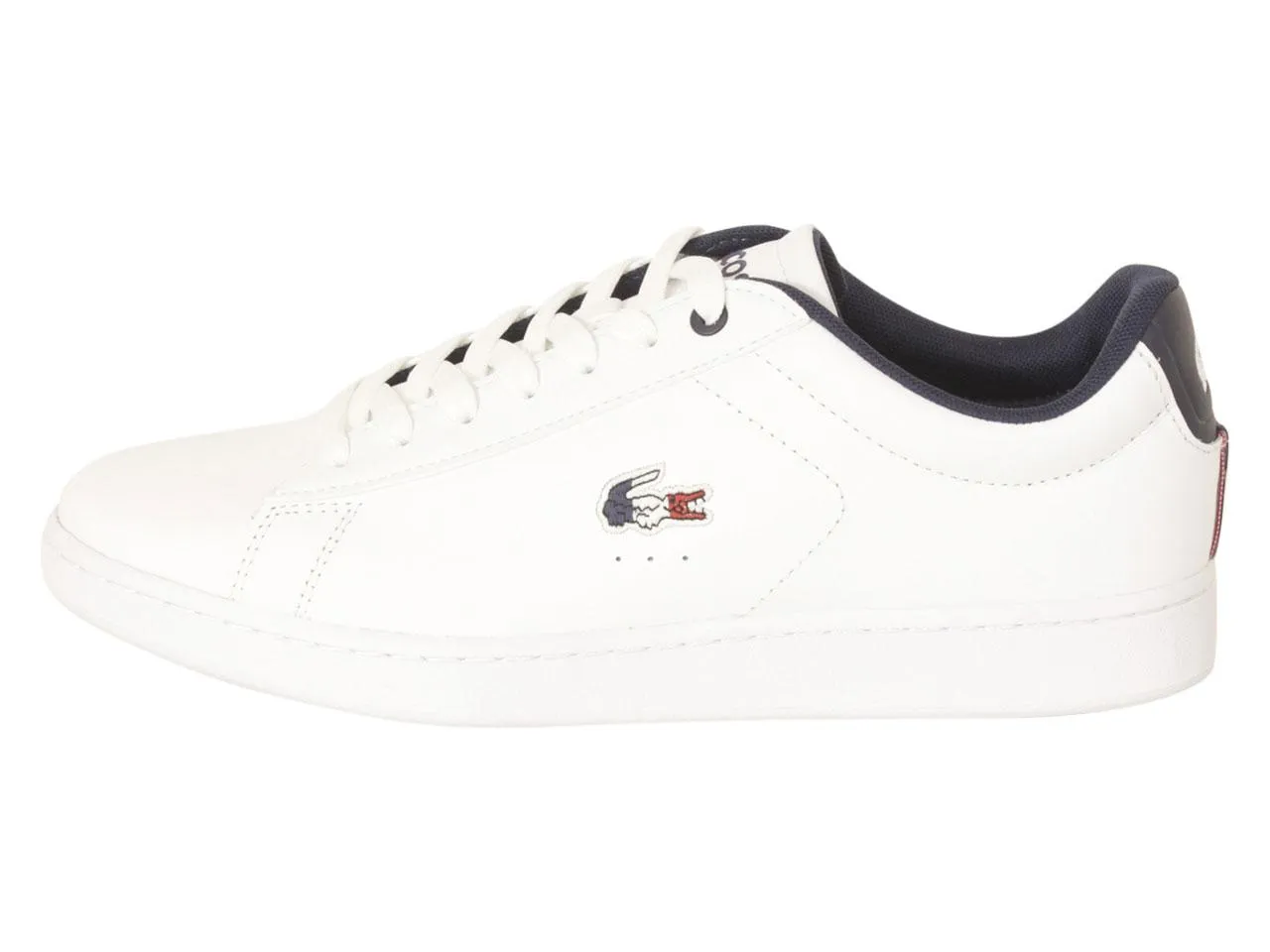 Lacoste Men's Carnaby-EVO-119 White/Navy/Red Trainers Sneakers Shoes Sz: 11