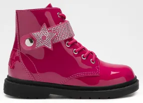 Lelli Kelly LK 2330 Stella Stellina Fuxia Patent Ankle Boot