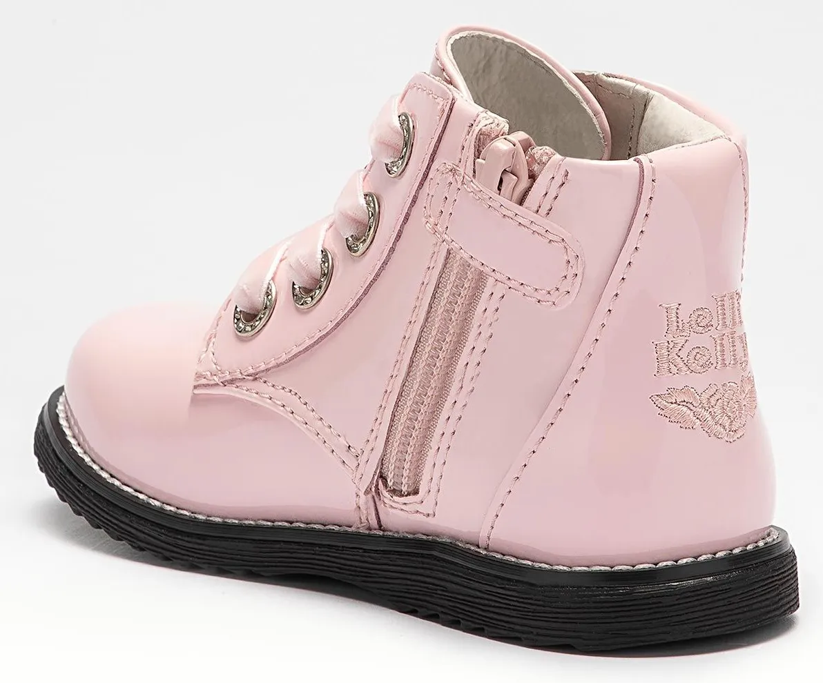 LELLI KELLY LK 3310 PINK PATENT CAMILLE BABY ANKLE BOOT