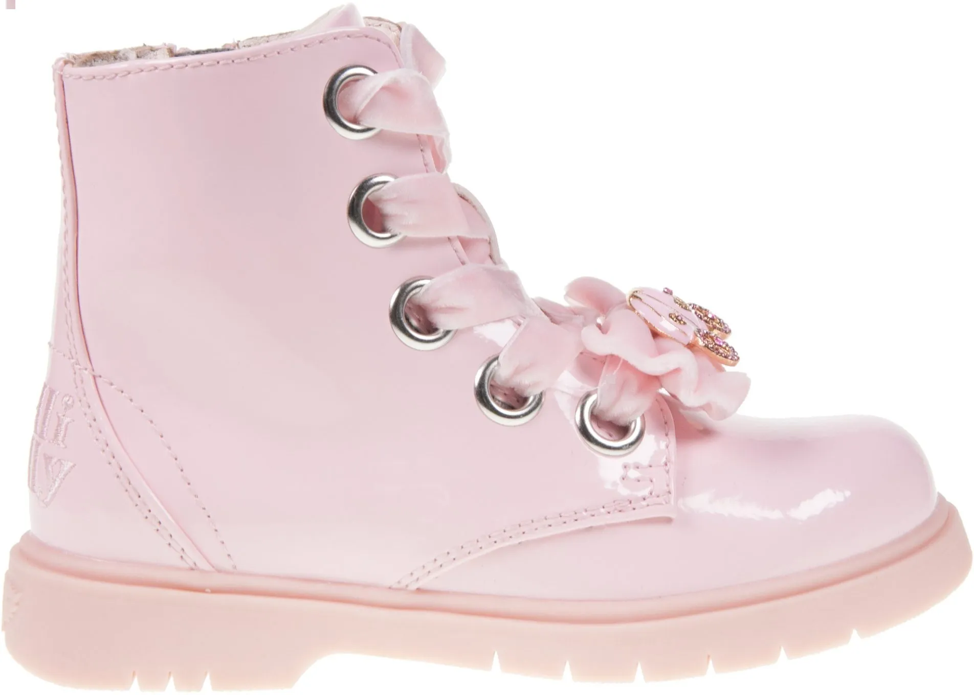 LELLI KELLY LK 4330 FIOR DIFIOCCO ROSA FASHOIN ANKLE LEATHER BOOT